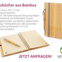 NEU: Notizbücher aus Bambus